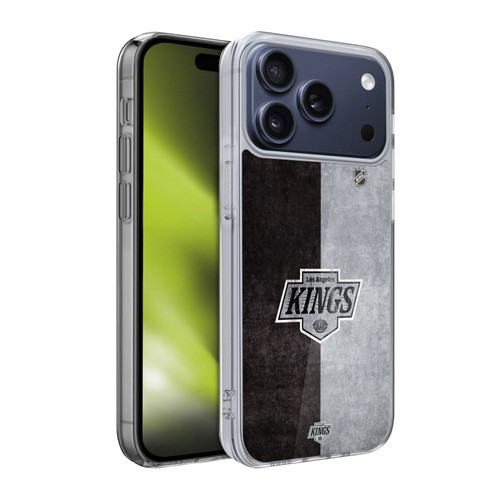 NHL Los Angeles Kings Half Distressed Soft Gel Case for Apple iPhone 17 Pro