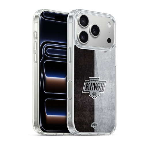 NHL Los Angeles Kings Half Distressed Soft Gel Case for Apple iPhone 17 Pro