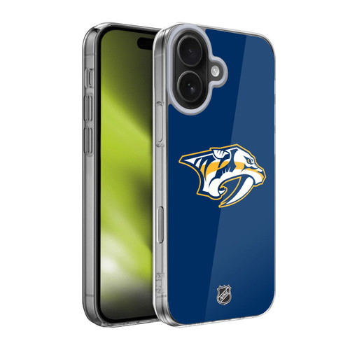NHL Nashville Predators Plain Soft Gel Case for Apple iPhone 17