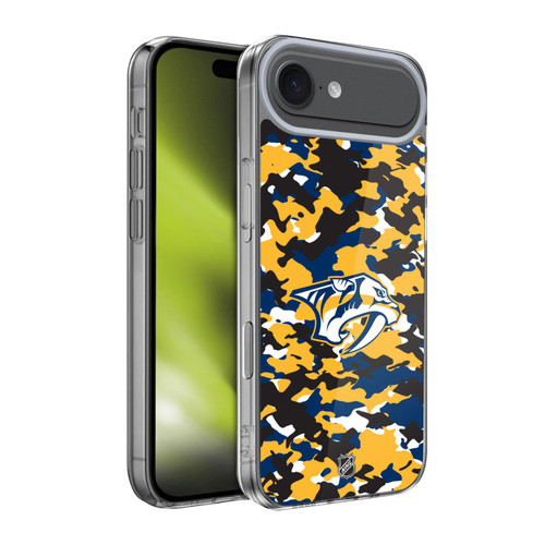 NHL Nashville Predators Camouflage Soft Gel Case for Apple iPhone 17 Air