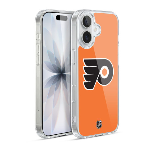 NHL Philadelphia Flyers Plain Soft Gel Case for Apple iPhone 17