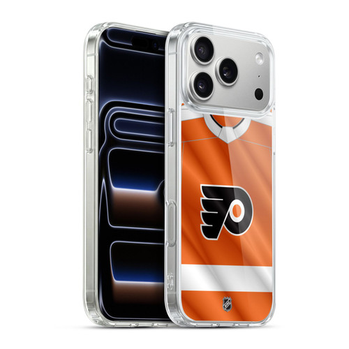 NHL Philadelphia Flyers Jersey Soft Gel Case for Apple iPhone 17 Pro Max