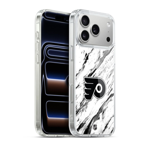 NHL Philadelphia Flyers Marble Soft Gel Case for Apple iPhone 17 Pro Max