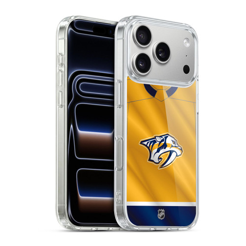 NHL Nashville Predators Jersey Soft Gel Case for Apple iPhone 17 Pro