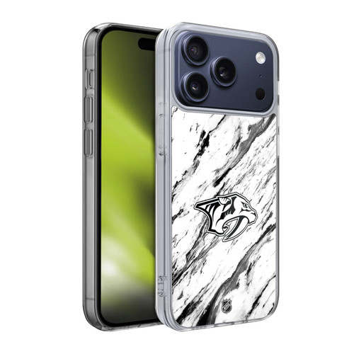 NHL Nashville Predators Marble Soft Gel Case for Apple iPhone 17 Pro NHL Nashville Predators Marble Soft Gel Case for Apple iPhone 17 Pro