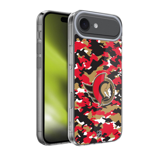 NHL Ottawa Senators Camouflage Soft Gel Case for Apple iPhone 17 Air