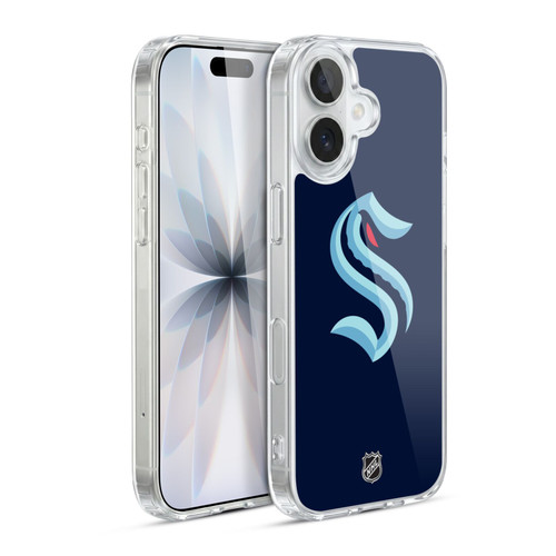 NHL Seattle Kraken Plain Soft Gel Case for Apple iPhone 17