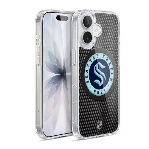 NHL Seattle Kraken Puck Texture Soft Gel Case for Apple iPhone 17