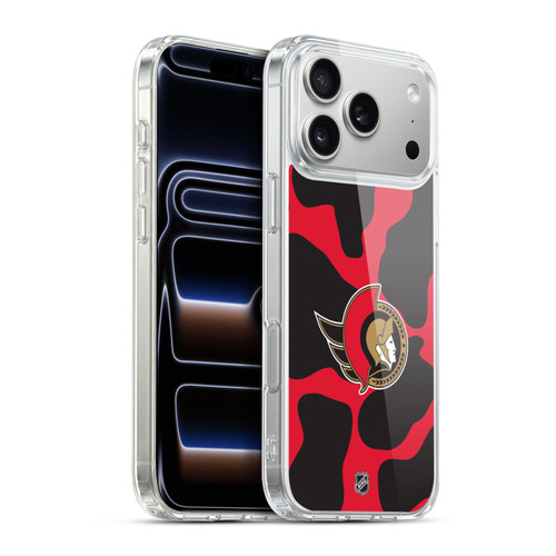 NHL Ottawa Senators Cow Pattern Soft Gel Case for Apple iPhone 17 Pro Max