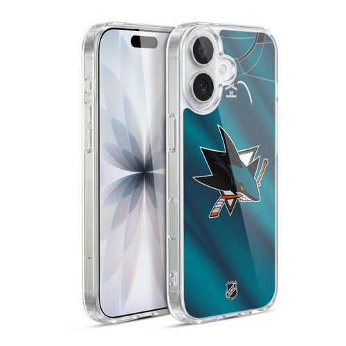 NHL San Jose Sharks Jersey Soft Gel Case for Apple iPhone 17