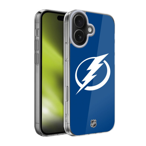 NHL Tampa Bay Lightning Plain Soft Gel Case for Apple iPhone 17
