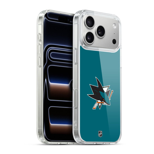 NHL San Jose Sharks Plain Soft Gel Case for Apple iPhone 17 Pro Max