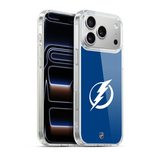 NHL Tampa Bay Lightning Plain Soft Gel Case for Apple iPhone 17 Pro Max