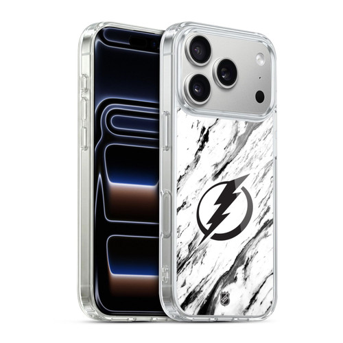 NHL Tampa Bay Lightning Marble Soft Gel Case for Apple iPhone 17 Pro