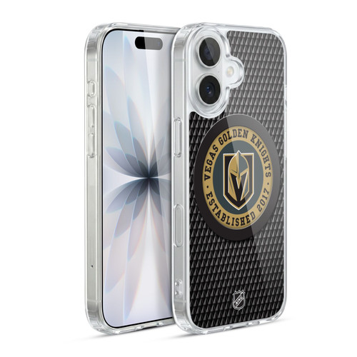 NHL Vegas Golden Knights Puck Texture Soft Gel Case for Apple iPhone 17
