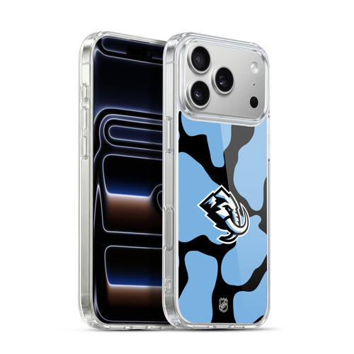 NHL Utah Mammoth Cow Pattern Soft Gel Case for Apple iPhone 17 Pro Max