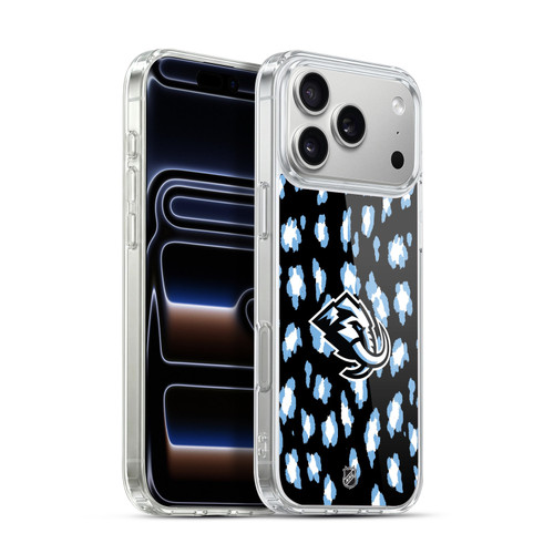 NHL Utah Mammoth Leopard Pattern Soft Gel Case for Apple iPhone 17 Pro Max