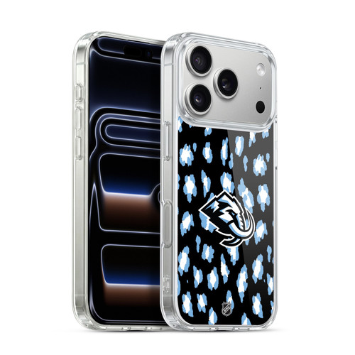 NHL Utah Mammoth Leopard Pattern Soft Gel Case for Apple iPhone 17 Pro