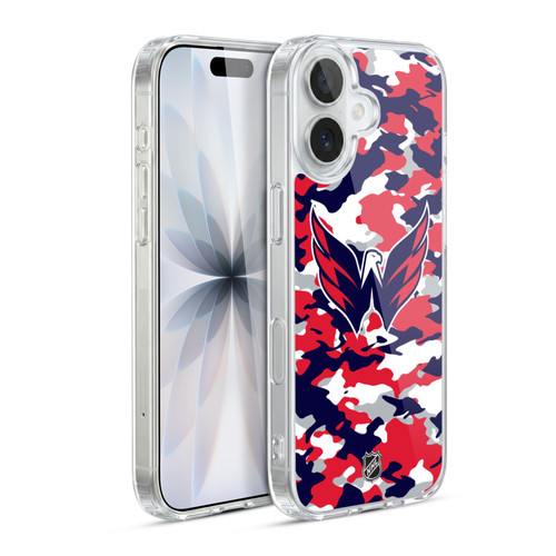 NHL Washington Capitals Camouflage Soft Gel Case for Apple iPhone 17