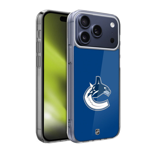 NHL Vancouver Canucks Plain Soft Gel Case for Apple iPhone 17 Pro Max