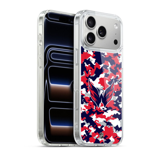 NHL Washington Capitals Camouflage Soft Gel Case for Apple iPhone 17 Pro Max