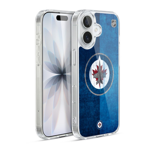 NHL Winnipeg Jets Half Distressed Soft Gel Case for Apple iPhone 17