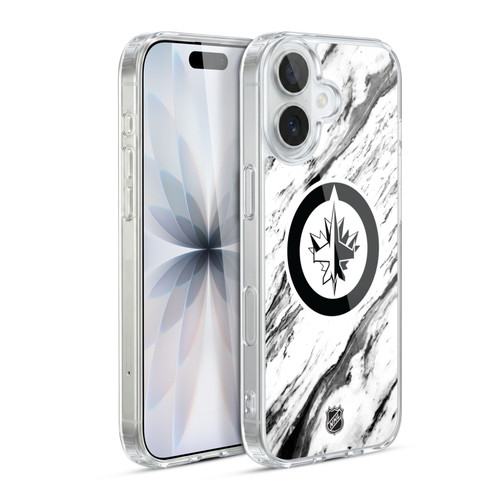 NHL Winnipeg Jets Marble Soft Gel Case for Apple iPhone 17