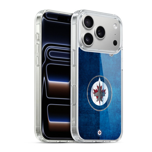 NHL Winnipeg Jets Half Distressed Soft Gel Case for Apple iPhone 17 Pro