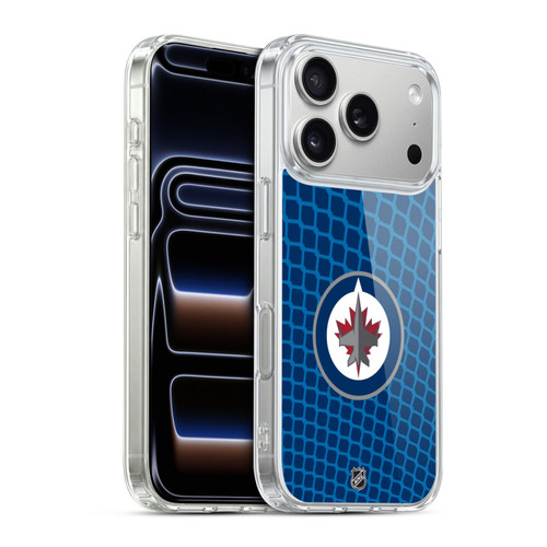 NHL Winnipeg Jets Net Pattern Soft Gel Case for Apple iPhone 17 Pro