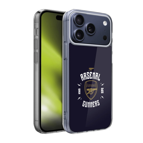Arsenal FC Typography  Gunners Soft Gel Case for Apple iPhone 17 Pro Max