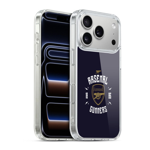 Arsenal FC Typography  Gunners Soft Gel Case for Apple iPhone 17 Pro
