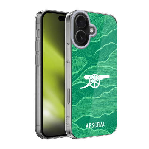 Arsenal FC 2021/22 Crest Kit Away Goalkeeper Soft Gel Case for Apple iPhone 17