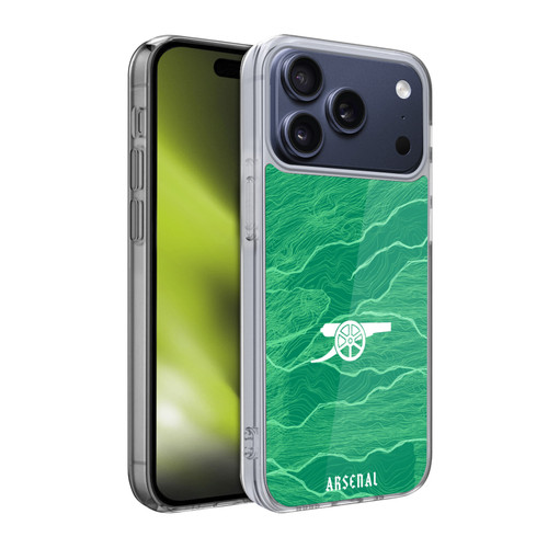 Arsenal FC 2021/22 Crest Kit Away Goalkeeper Soft Gel Case for Apple iPhone 17 Pro
