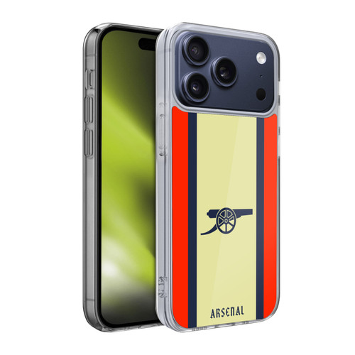 Arsenal FC 2021/22 Crest Kit Away Soft Gel Case for Apple iPhone 17 Pro