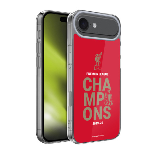 Liverpool Football Club 2020 Champions Red Typography Soft Gel Case for Apple iPhone 17 Air