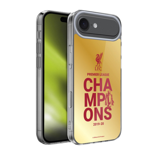 Liverpool Football Club 2020 Champions Gold Typography Soft Gel Case for Apple iPhone 17 Air