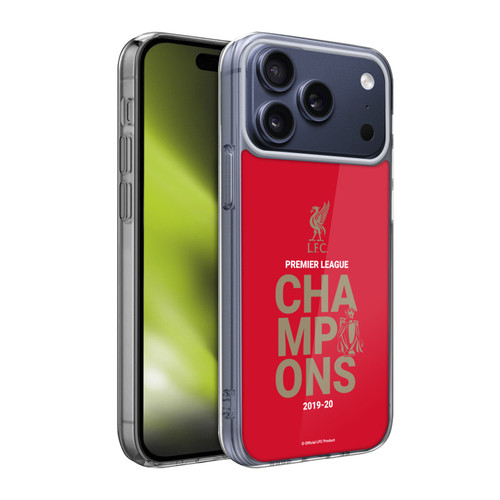 Liverpool Football Club 2020 Champions Red Typography Soft Gel Case for Apple iPhone 17 Pro Max