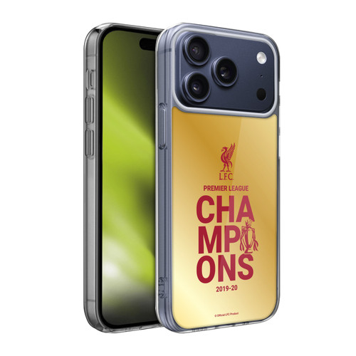 Liverpool Football Club 2020 Champions Gold Typography Soft Gel Case for Apple iPhone 17 Pro Max