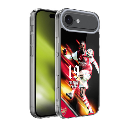 Arsenal FC 2021/22 First Team Nicolas Pépé Soft Gel Case for Apple iPhone 17 Air
