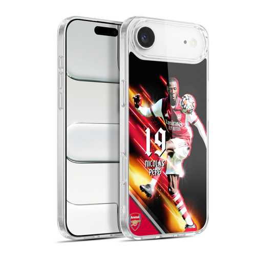 Arsenal FC 2021/22 First Team Nicolas Pépé Soft Gel Case for Apple iPhone 17 Air