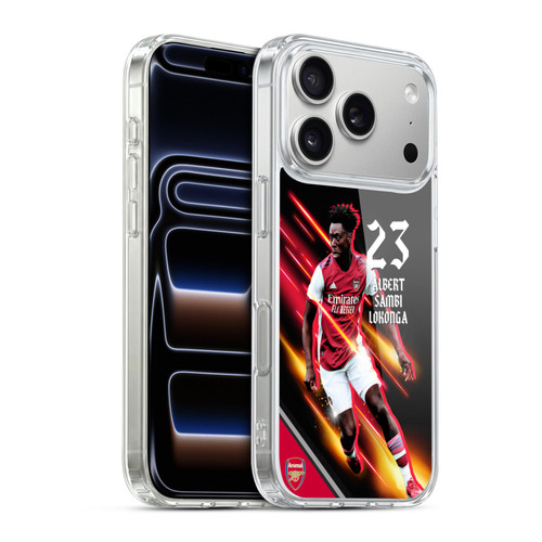 Arsenal FC 2021/22 First Team Albert Sambi Lokonga Soft Gel Case for Apple iPhone 17 Pro