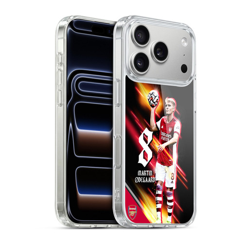 Arsenal FC 2021/22 First Team Martin Ødegaard Soft Gel Case for Apple iPhone 17 Pro