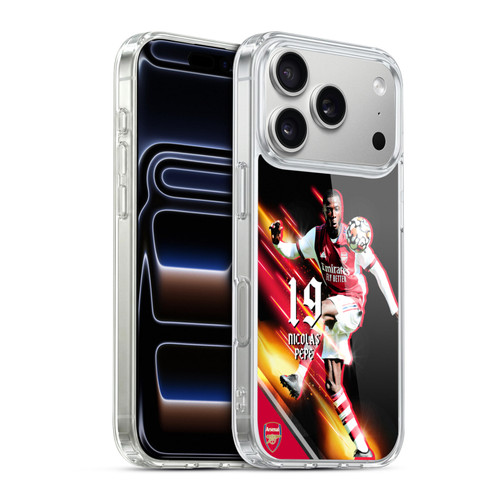 Arsenal FC 2021/22 First Team Nicolas Pépé Soft Gel Case for Apple iPhone 17 Pro