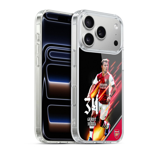Arsenal FC 2021/22 First Team Granit Xhaka Soft Gel Case for Apple iPhone 17 Pro
