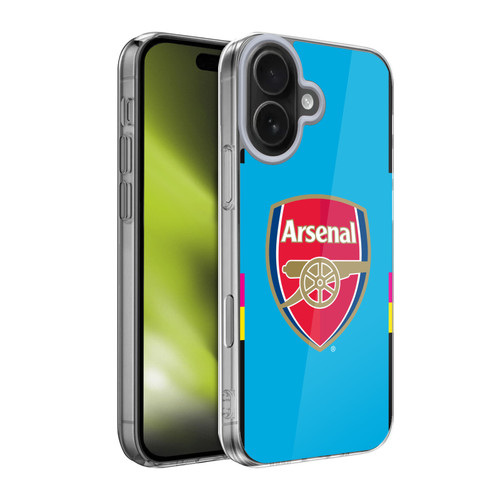 Arsenal FC 2016/17 Crest Kit Away Goalkeeper Soft Gel Case for Apple iPhone 17