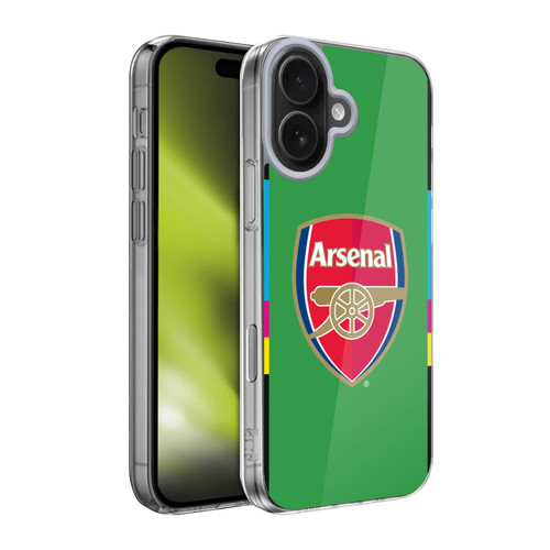 Arsenal FC 2016/17 Crest Kit Third Goalkeeper Soft Gel Case for Apple iPhone 17