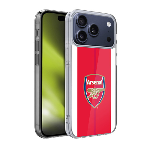 Arsenal FC 2016/17 Crest Kit Home Soft Gel Case for Apple iPhone 17 Pro