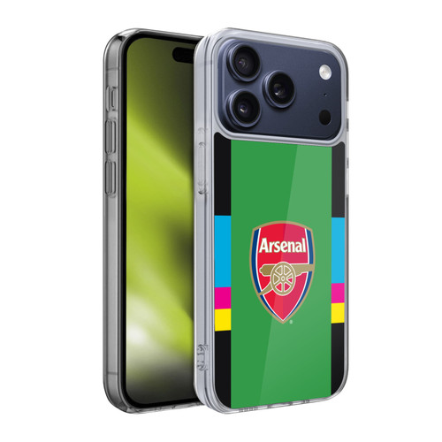 Arsenal FC 2016/17 Crest Kit Third Goalkeeper Soft Gel Case for Apple iPhone 17 Pro