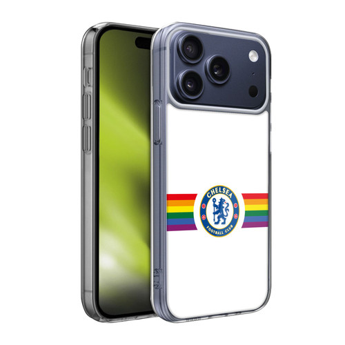 Chelsea Football Club PRIDE CREST Horizontal White Soft Gel Case for Apple iPhone 17 Pro Max Chelsea Football Club PRIDE CREST Horizontal White Soft Gel Case for Apple iPhone 17 Pro Max
