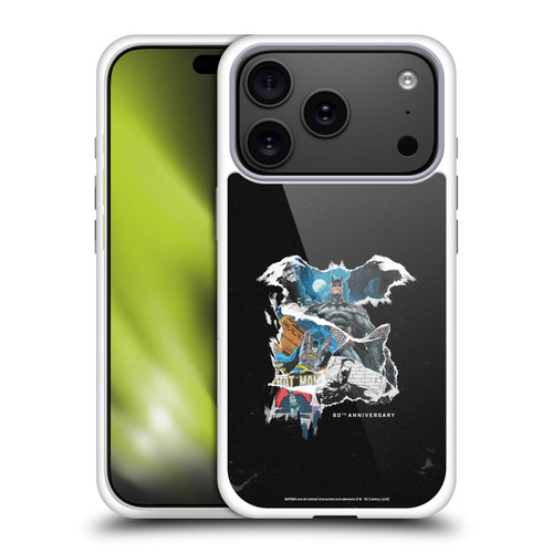 Batman DC Comics 80th Anniversary Ripped Paper Logo Soft Gel Case for Apple iPhone 17 Pro Batman DC Comics 80th Anniversary Ripped Paper Logo Soft Gel Case for Apple iPhone 17 Pro